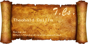 Theobald Csilla névjegykártya
